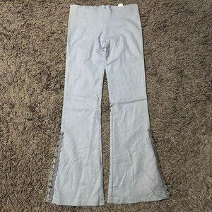 Y2K VEVE Glam Flare Rave Low Rise Pants Size M